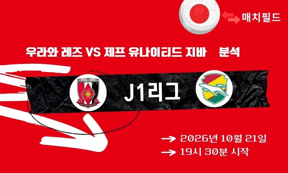 우라와 레즈 vs 제프 유나이티드 지바 J1리그 분석