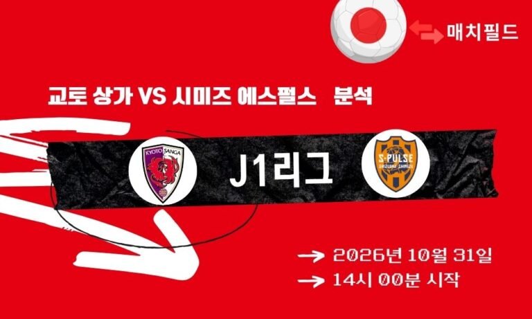 교토 상가 vs 시미즈 에스펄스 J1리그 분석