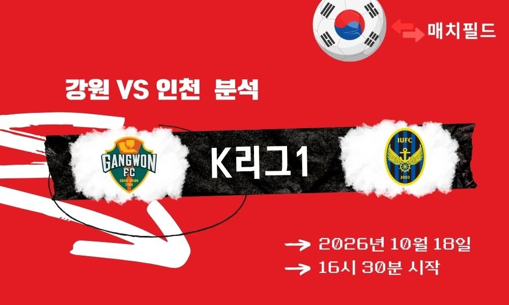 강원 vs 인천 K리그1 분석