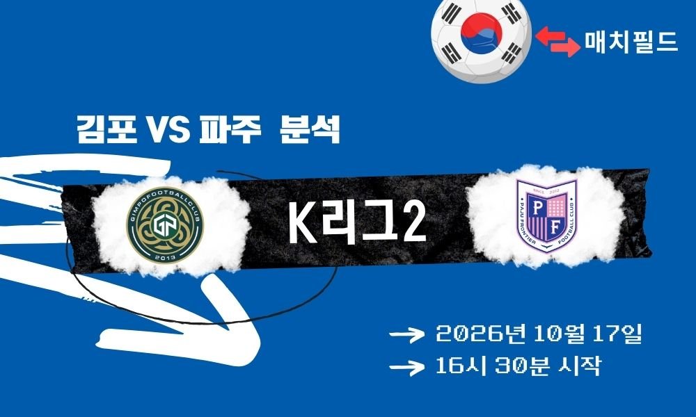김포 vs 파주 K리그2 분석