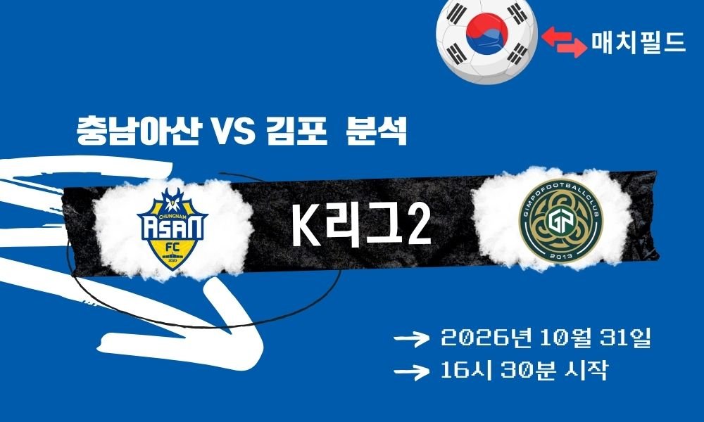 충남아산 vs 김포 K리그2 분석