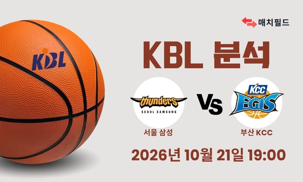 2026년 10월 21일 서울 삼성 vs 부산 KCC KBL 분석