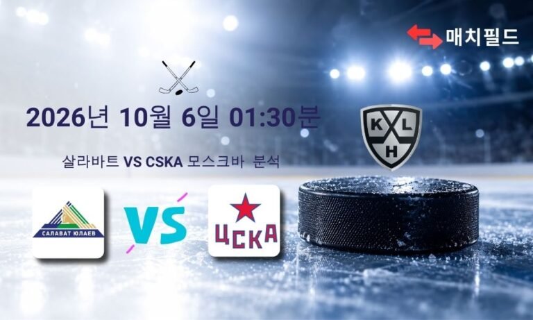 2026년 10월 6일 살라바트 vs CSKA 모스크바 KHL 분석