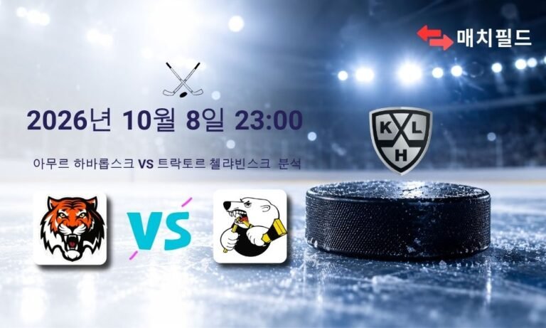 2026년 10월 8일 아무르 하바롭스크 vs 트락토르 첼랴빈스크 KHL 분석
