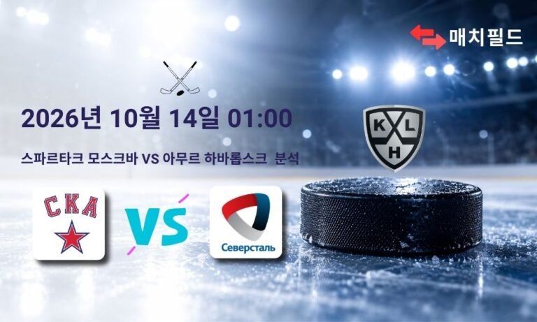 2026년 10월 14일 스파르타크 모스크바 vs 아무르 하바롭스크 KHL 분석