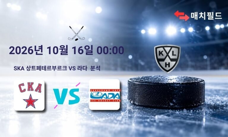 2026년 10월 16일 SKA 상트페테르부르크 vs 라다 KHL 분석