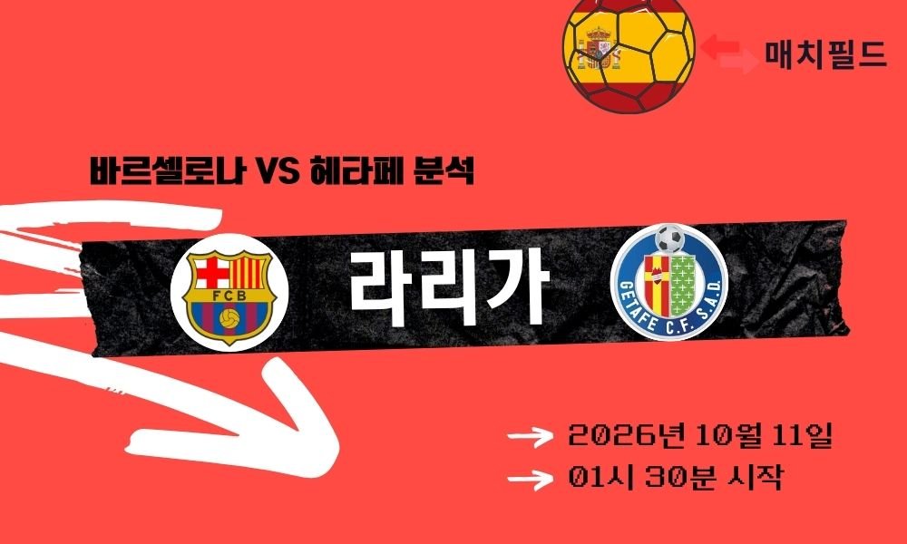 2026년 10월 11일 바르셀로나 vs 헤타페 라리가 분석