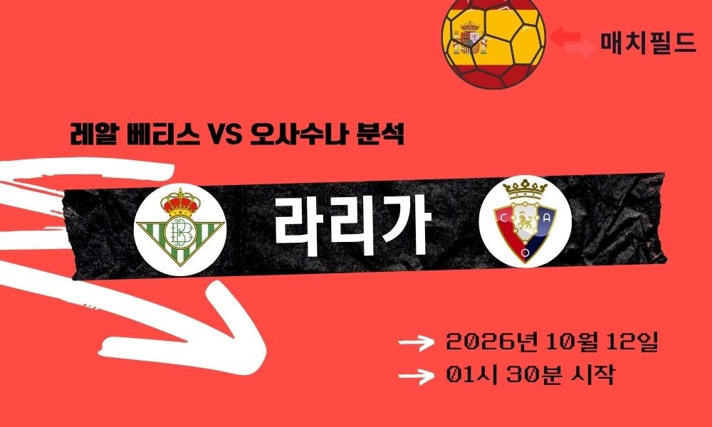 2026년 10월 12일 레알 베티스 vs 오사수나 라리가 분석