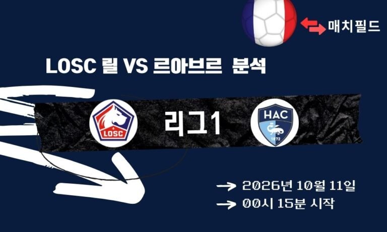 2026년 10월 11일 LOSC 릴 vs 르아브르 리그1 분석