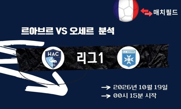 르아브르 vs 오세르 리그1 분석