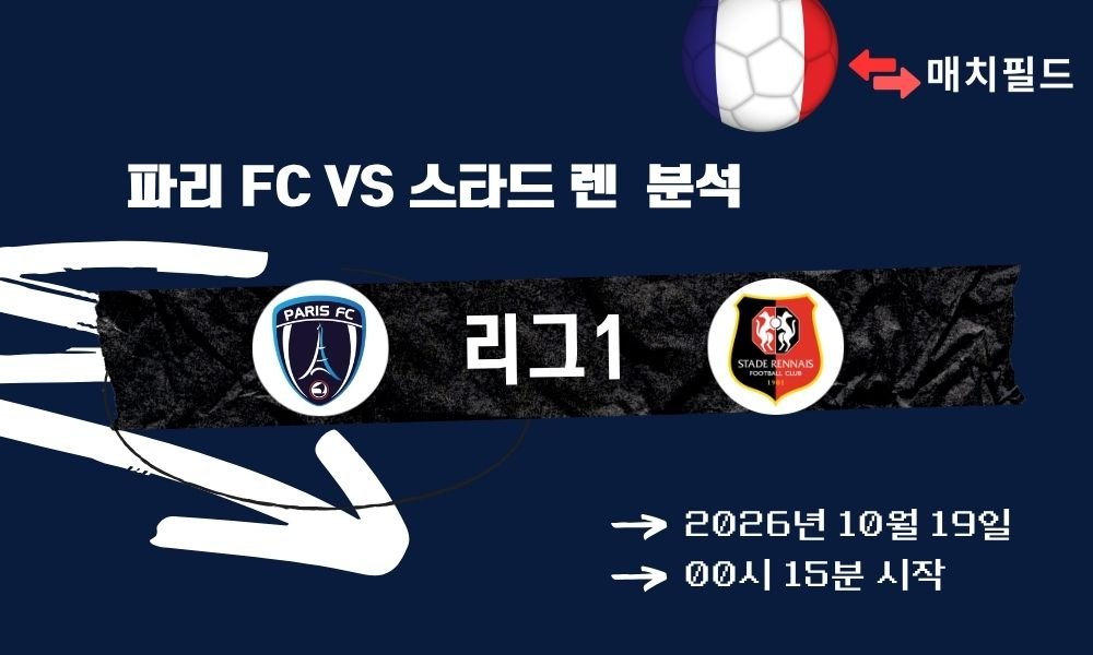 파리 FC vs 스타드 렌 리그1 분석