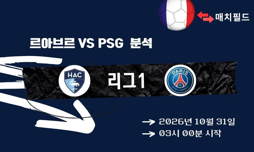 르아브르 vs PSG 리그1 분석