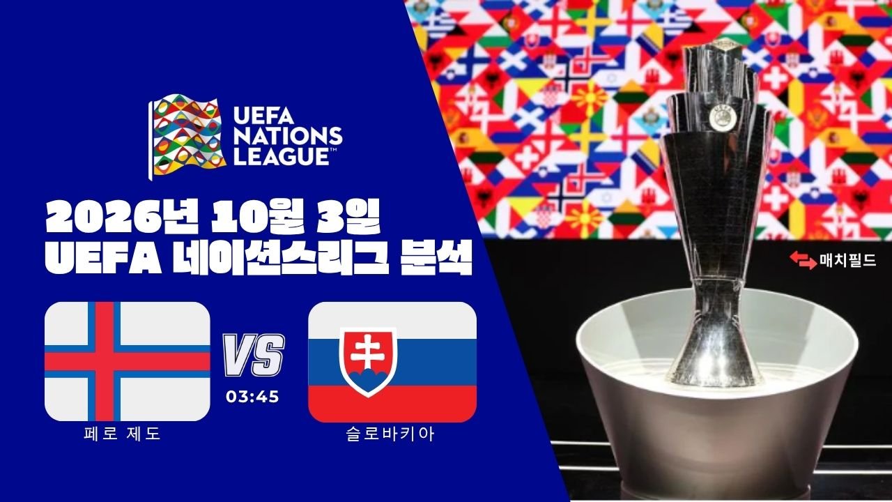 2026년 10월 3일 페로 제도 vs 슬로바키아 UEFA 네이션스리그 분석