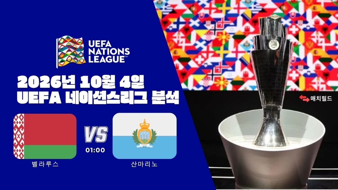 2026년 10월 4일 벨라루스 vs 산마리노 UEFA 네이션스리그 분석
