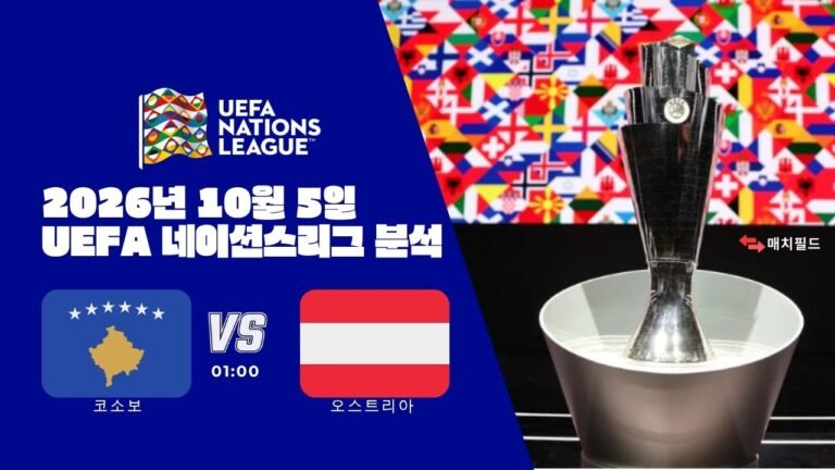 2026년 10월 5일 코소보 vs 오스트리아 UEFA 네이션스리그 분석