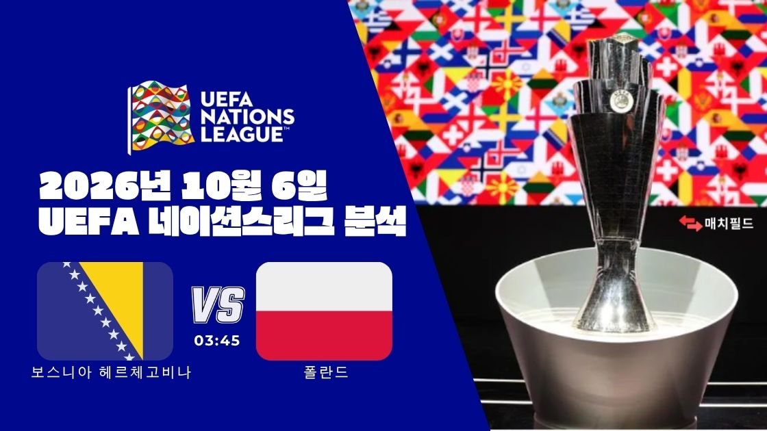 2026년 10월 6일 보스니아 헤르체고비나 vs 폴란드 UEFA 네이션스리그 분석