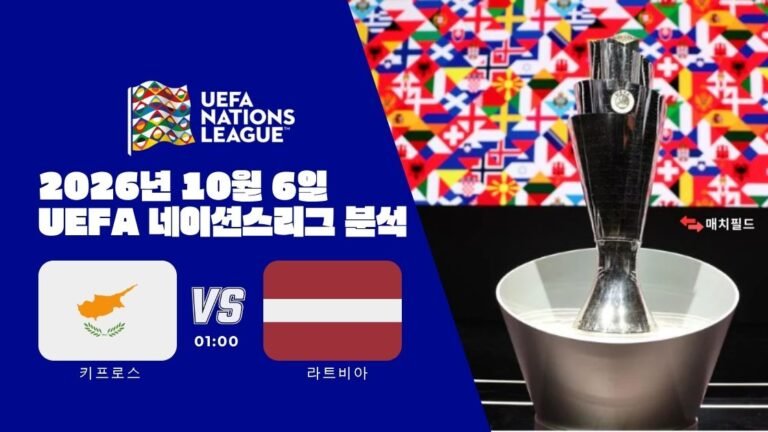 2026년 10월 6일 키프로스 vs 라트비아 UEFA 네이션스리그 분석
