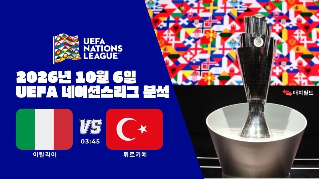 2026년 10월 6일 이탈리아 vs 튀르키예 UEFA 네이션스리그 분석