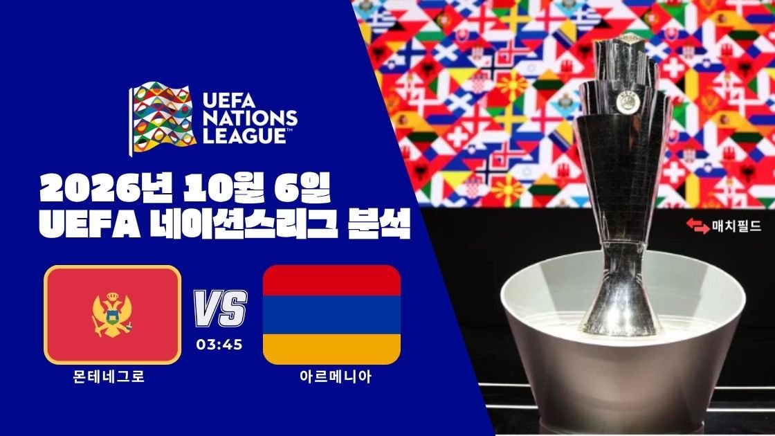 2026년 10월 6일 몬테네그로 vs 아르메니아 UEFA 네이션스리그 분석