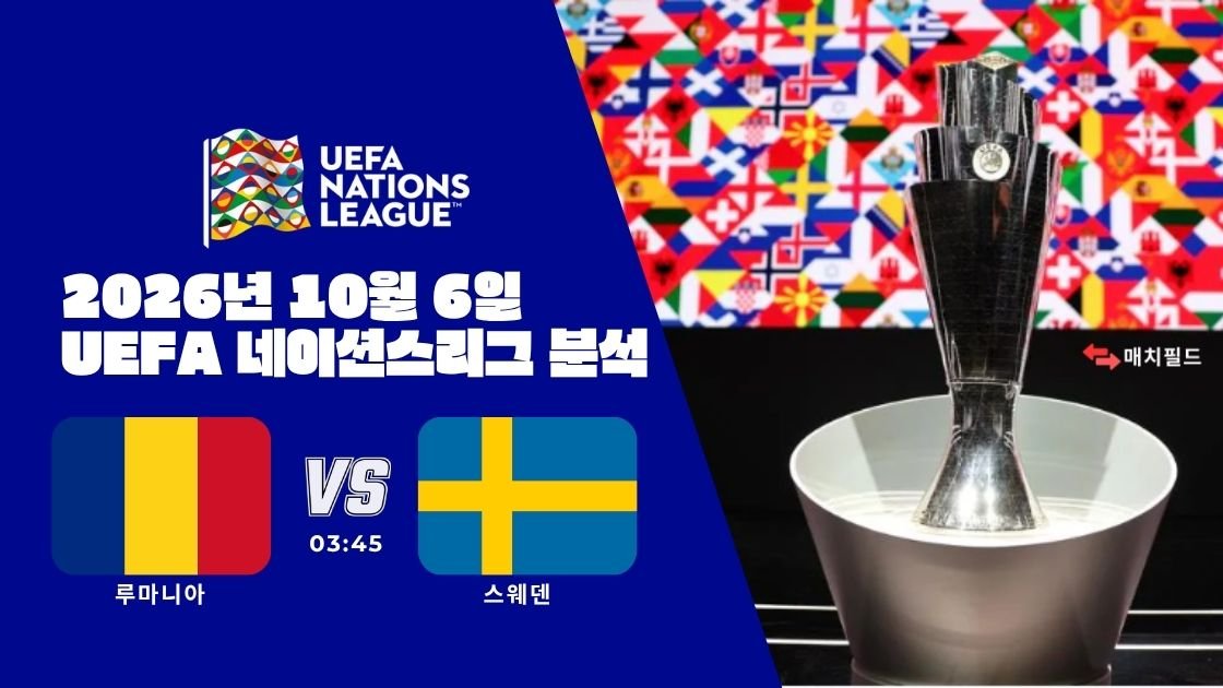 2026년 10월 6일 루마니아 vs 스웨덴 UEFA 네이션스리그 분석