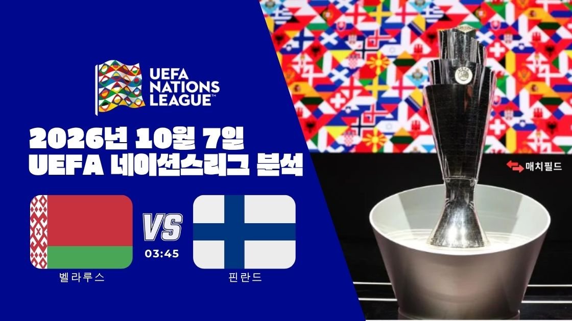2026년 10월 7일 벨라루스 vs 핀란드 UEFA 네이션스리그 분석