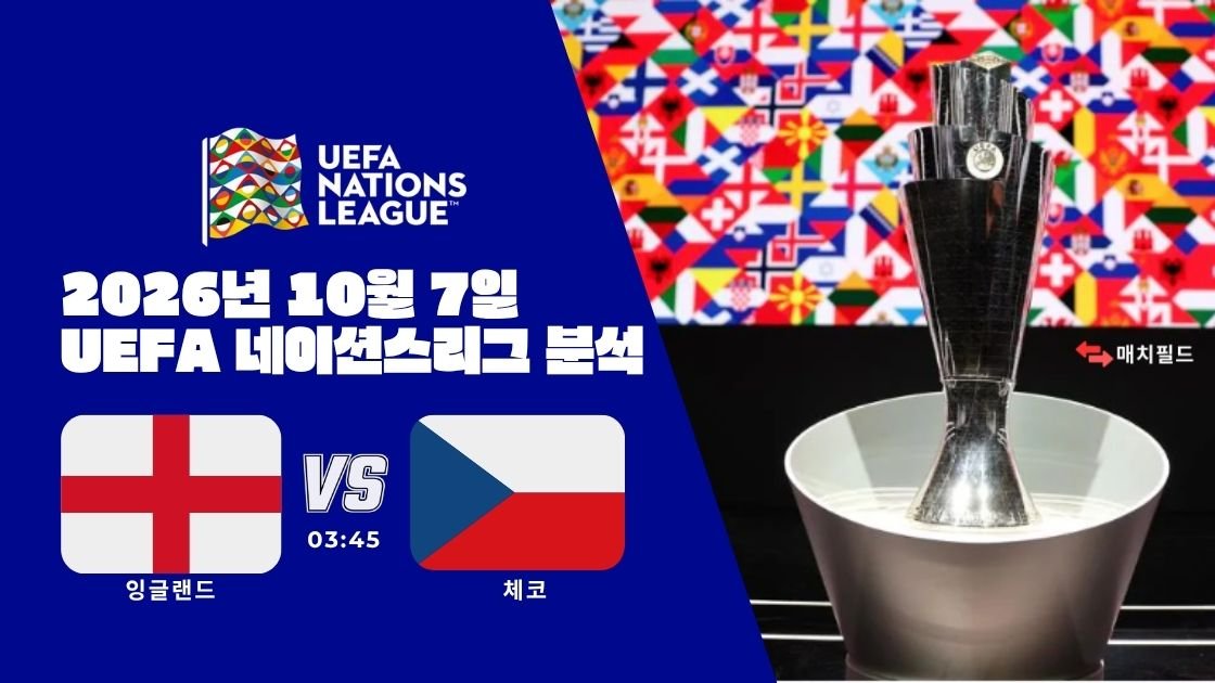2026년 10월 7일 잉글랜드 vs 체코 UEFA 네이션스리그 분석