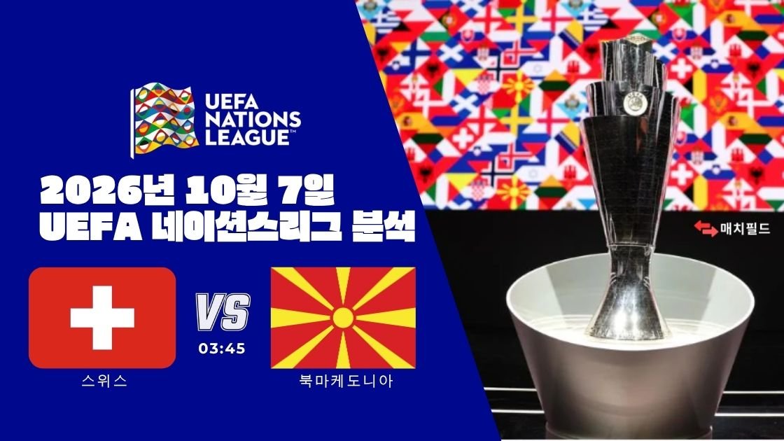 2026년 10월 7일 스위스 vs 북마케도니아 UEFA 네이션스리그 분석