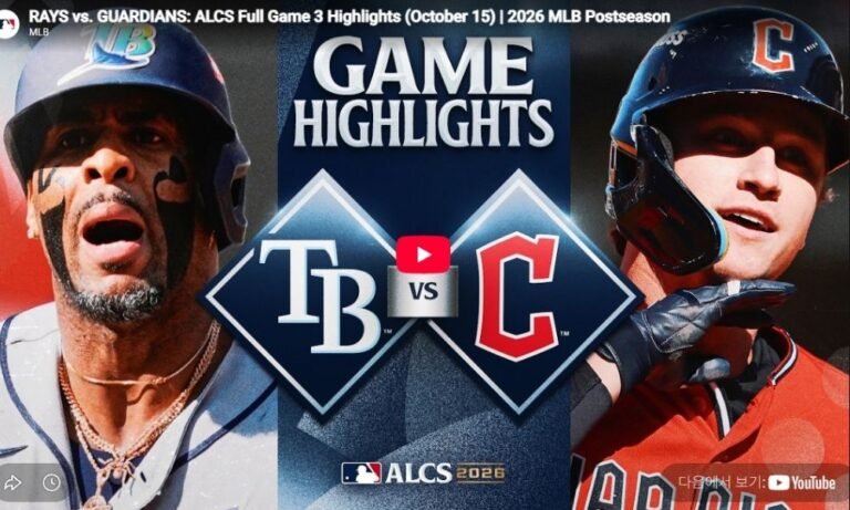 탬파베이 vs 클리블랜드 ALCS 3차전