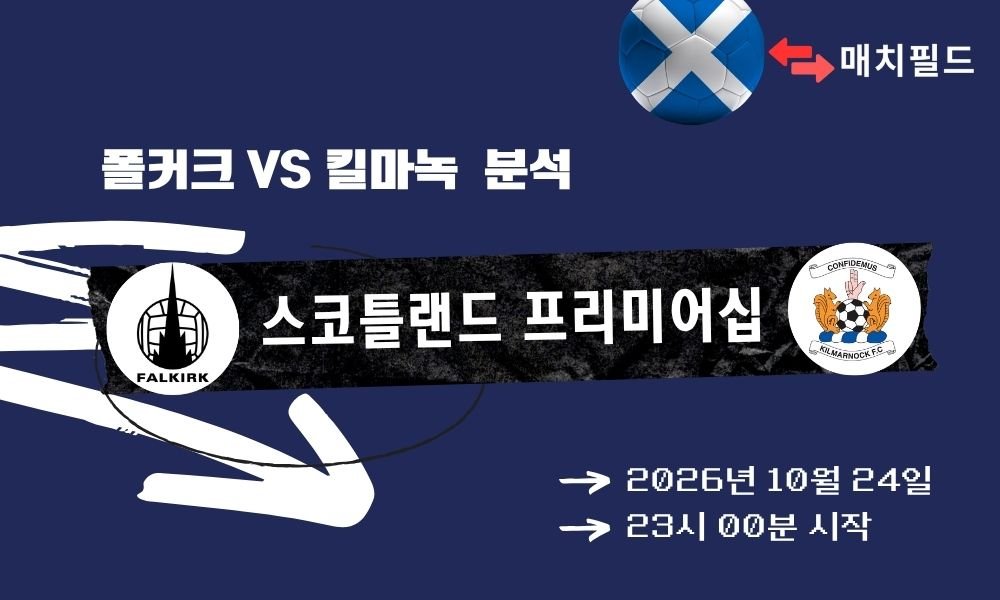 폴커크 vs 킬마녹 스코틀랜드 프리미어십 분석