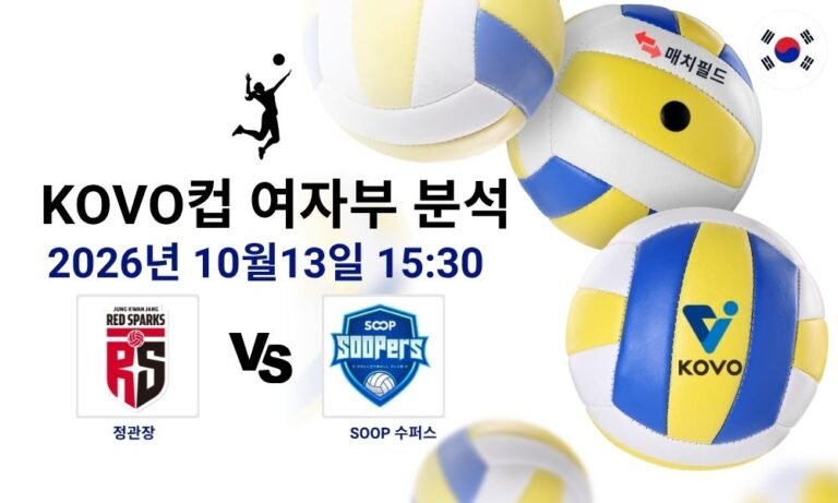 2026년 10월 13일 정관장 vs SOOP 수퍼스 KOVO 컵대회 여자부 분석