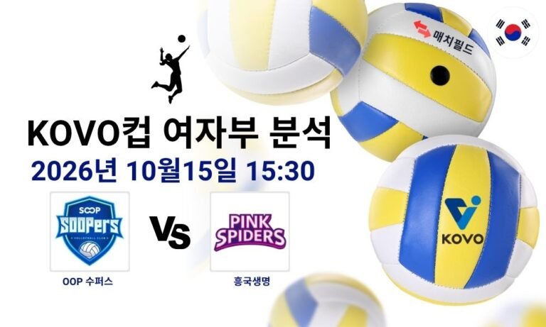 2026년 10월 15일 SOOP 수퍼스 vs 흥국생명 KOVO 컵대회 여자부 분석